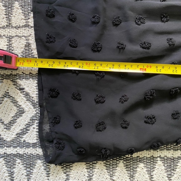 NWOT Black Swiss Dot Dress - Picture 5 of 6